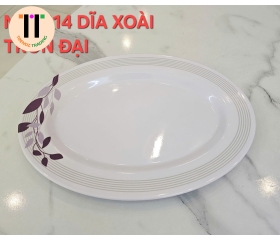 DĨA XOÀI TRƠN 14 MELAMINE