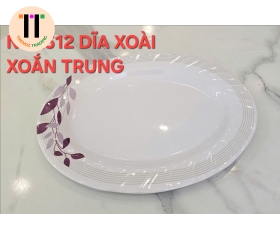 DĨA XOÀI XOẮN 12 MELAMINE