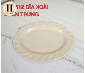 DĨA XOÀI XOẮN 12 MELAMINE