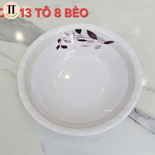 TÔ 8 BÈO TRƠN MELAMINE
