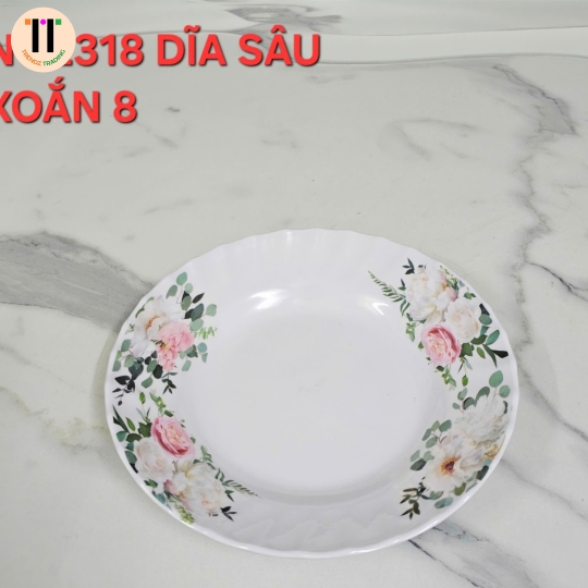 DĨA SÂU XOẮN 8 MELAMINE