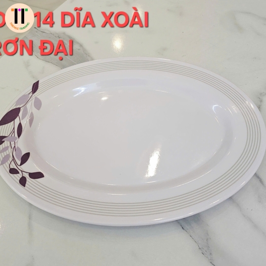DĨA XOÀI TRƠN 14 MELAMINE