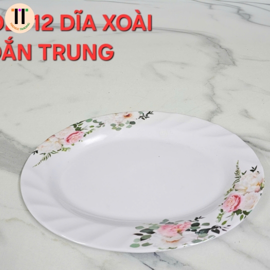 DĨA XOÀI XOẮN 12 MELAMINE