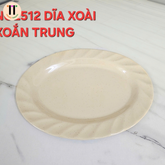 DĨA XOÀI XOẮN 12 MELAMINE