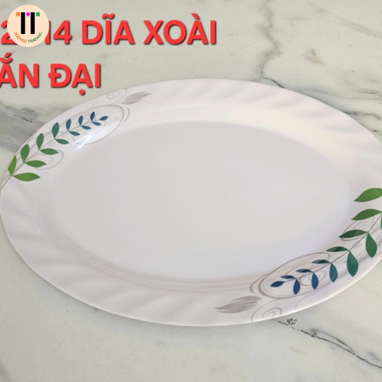 DĨA XOÀI XOẮN 14 MELAMINE
